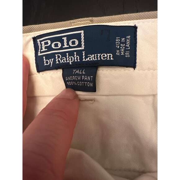 Polo Ralph Lauren Mens Tall 38x36 Classic Fit Andrew Chino Pants 100% Cotton Bei - Picture 4 of 6